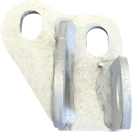 124706 Kempf Halter f. Umlenkrolle im Chassis, links